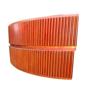 Venta caliente de acero de fundición de gran diámetro de media circunferencia engranaje recto gran anillo segmentado rueda dentada horno rotatorio molino de bolas secador - Product Image 1