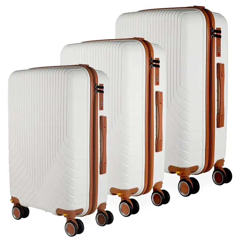 Valise à roulettes ABS de haute qualité bon marché personnalisée en usine ensembles de bagages de voyage de conception étanche