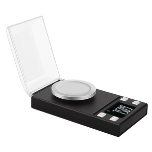 Mini Digital Scale 0.001g Precision <b>Pocket</b> Scale With Lid Jewelry Weighing LCD Display Battery Powered <b>Plastic</b> Rectangle Shape - Product Image 3
