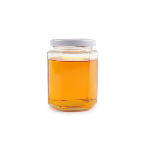 Trong suốt 45ml đến 730ml hình lục giác <span class=keywords><strong>Glass</strong></span> container <span class=keywords><strong>Jar</strong></span> với nắp kim loại cho mật ong dâu tây Apricot mứt - Product Image 4