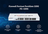 Fortinet FortiGate 120G 121G, Dispositivo de Firewall Empresarial de Escritorio, 5Gbps IPS NGFW, 10GE SFP+, SD-WAN, ZTNA, Firewall de Red