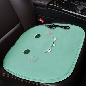 Coussin chauffant rose pour siège de voiture, coussin chauffant en peluche pour l'hiver, pour utilisation en véhicule, alimentation USB - Product Image 2