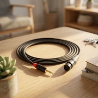 Câble audio stéréo 2,5 mm vers XLR, connecteur TRS 3,5 mm, gaine en PVC, blindage tressé, 3 m/5 m, mâle-femelle, pour microphone, haut-parleur