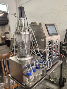 Biorreactor de Vidrio para Laboratorio de Microbiología TOPTION, Fermentador con Capacidad de 2-1000L, Recipiente Presurizado para Células Bacterianas y Vegetales, Bomba con Motor PLC - Product Image 2