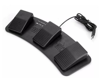 Pédale de commande USB triple pour clavier et souris, personnalisable, pour contrôle de jeu Raspberry Pi, garantie un an