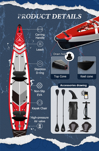 <span class=keywords><strong>Kayak</strong></span> con pedal de 3 asientos Skatinger, <span class=keywords><strong>precio</strong></span> de fábrica OEM, 2 años de garantía, canoa inflable <span class=keywords><strong>plegable</strong></span> para 2 personas, <span class=keywords><strong>Kayak</strong></span> para pescar, reparación de 3 piezas - Product Image 5