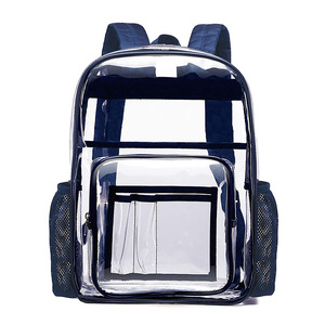 Custom Transparent School <b>Backpack</b> Women <b>Men</b> Travel <b>Backpack</b> Bag Pvc <b>Backpack</b> Kids Clear - Product Image 1