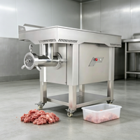 Hachoir à viande électrique commercial en acier inoxydable, capacité 500 kg/h, pour usage industriel (sortie d'usine)