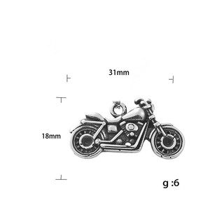 yunnique <b>Titanium</b> Steel Motorcycle Pendant Necklace Unisex Retro Style Fashion Jewelry Stainless Steel <b>Chain</b> 190125 - Product Image 5