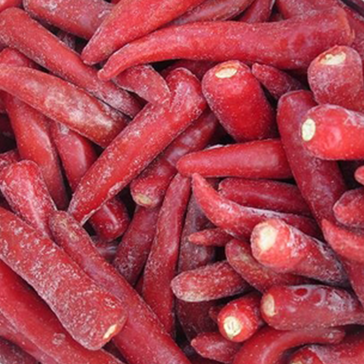 NEW CROP Bulk Iqf Frozen Red Chili Pepper Frozen Chili Price Frozen Vegetables From China