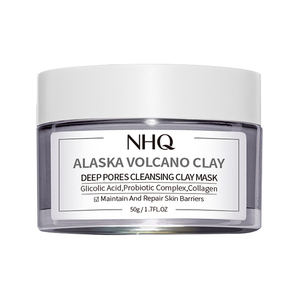 Soins de la peau naturels <span class=keywords><strong>acide</strong></span> <span class=keywords><strong>glycolique</strong></span> Spa pores propres en profondeur réduire les points noirs exfolier et détoxifier le <span class=keywords><strong>masque</strong></span> de boue d'argile volcanique d'Alaska pour l'acné - Product Image 1