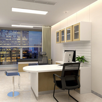 Table de bureau de médecin en bois de qualité supérieure luxueuse, moderne, extensible, écologique, panneau recyclable, style hôpital, bureau, réunion