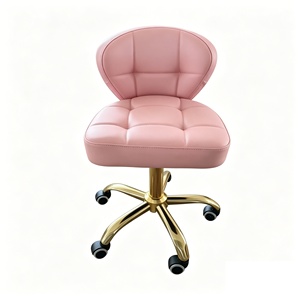 Poltrone da <span class=keywords><strong>Parrucchiere</strong></span> Professionali Marroni con Funzione Girevole e Mobile per Saloni - Successore all'Ingrosso - Product Image 4