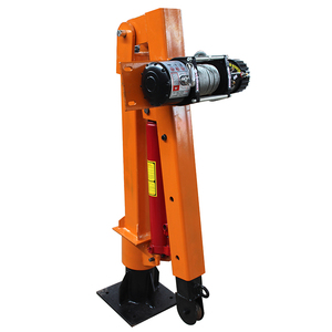 Superventas 12V 24V elevación 500kg 1 tonelada portátil montado Mini camioneta grúa con cabrestante eléctrico - Product Image 4