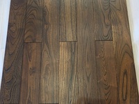 Parquet en chevrons couleur noyer de luxe, bois de teck chinois, préfini, laqué UV, pour usage intérieur, résidentiel et commercial
