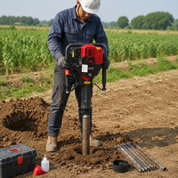Foreuse portable de 20 m pour l'exploration géologique, moteur à essence, petite machine de forage de carottage de sol pour l'exploration géologique