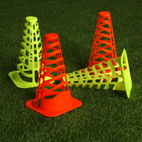Cône de marquage multifonctionnel en PE de 23 cm pour l'entraînement de football avec cône de délimitation pour exercices de mouvement