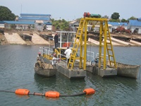 Drague à sable diesel portable, pompe submersible, mini-machine de dragage pour l'extraction de sable marin, le nettoyage des canaux fluviaux, moteur