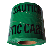 Cinta de Advertencia Subterránea de Aluminio Verde Personalizada, Detectable, No Adhesiva, Impermeable, Resistente a Desgarros, 4 Mil de Grosor, Huaan DT006SS
