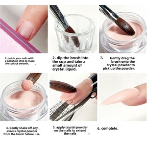 Cross-Border Acrylic Crystal Powder <b>Nail</b> <b>Extension</b> Carving Soak Off 30g Bottle Manicure Builder Sculpture Tool Wholesale - Product Image 5