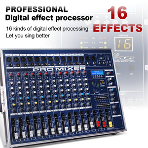 Amplificateur audio professionnel GT12M 2400W *<span class=keywords><strong>2</strong></span> haute puissance 12 canaux, mixeur audio <span class=keywords><strong>DJ</strong></span> karaoké - Product Image 4
