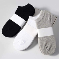 Chaussettes courtes unies pour hommes, prêtes à être expédiées en gros, pour usage quotidien décontracté, coupe basse, personnalisation acceptée