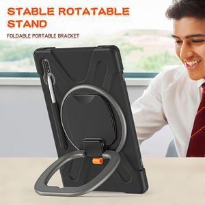 Porte-crayon pour <span class=keywords><strong>Samsung</strong></span> Galaxy Tab <span class=keywords><strong>S7</strong></span> Plus, <span class=keywords><strong>12</strong></span>.4 <span class=keywords><strong>pouces</strong></span>, T970, en Silicone résistant aux chocs, poignée à pression, rose arc-en-ciel - Product Image 5