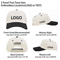 Gorras de Béisbol Personalizadas para Boda, de 5 Paneles, Dos Tonos, con Logotipo Bordado, Gorra Snapback para Despedida de Soltero, Regalos Conmemorativos para Invitados