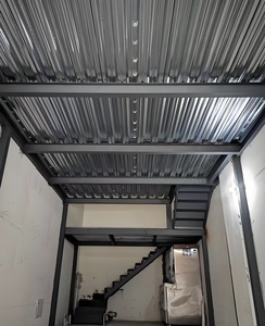 Industrial Prefabricated Heavy Duty Steel Mezzanine Shelf System 2-5 Layers For Warehouse Storage With Corrosion Protection - Product Image 3