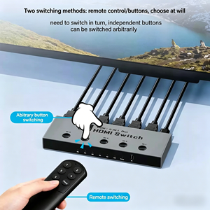Commutateur HDMI 2.1 7-en-1 OEM 8K60Hz 4K240Hz avec VRR HDR10+ et télécommande IR, reconnaissance intelligente du signal pour <span class=keywords><strong>PS5</strong></span> Xbox Moniteur - Product Image 2
