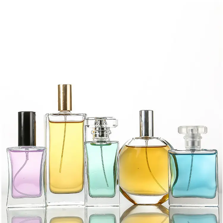 Disesuaikan 100Ml Mewah Kaca Kosmetik Kosong Parfum Botol Kaca