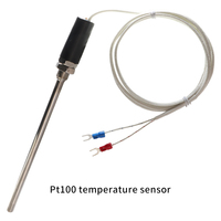 Sensor de temperatura WRN/, sonda de horno, termopar tipo E tipo K, Detector de temperatura de resistencia PT100