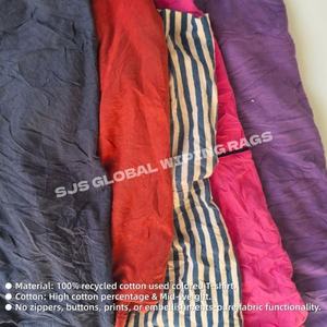 Trapos de Camiseta de Colores Versátiles, 100% Algodón Reciclado para Limpiar Maquinaria de Taller - Product Image 4