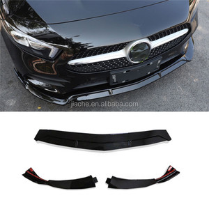 ABS สปอยเลอร์หน้ารถสำหรับ Mercedes-Benz A Class W177 Sport <span class=keywords><strong>A45</strong></span> <span class=keywords><strong>AMG</strong></span> 2019 <span class=keywords><strong>2020</strong></span> 3ชิ้น,ตัวแยกคางกันชนหน้าสีดำ - Product Image 2