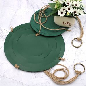 Outdoor Plant Hanger Planter Wall Hanging Shelf Holder with Leather Rope Gardening Accessory - Product Image 6