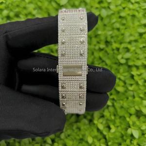 Reloj Mecánico de Acero Inoxidable de Alta Calidad, Estilo Hip Hop, Completamente Cubierto de Diamantes, para Hombre, con Diamantes Moissanite VVS - Product Image 4
