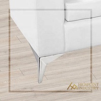 Pieds de table basse en métal chromé de haute qualité et durables de 15cm de hauteur pieds de canapé en or