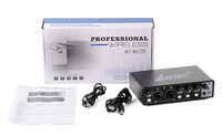 LAI22 produk penjualan terbaik profesional Desktop Usb 2 saluran Audio kartu suara Aksesori plastik portabel berkabel-1 buah CN;GUA