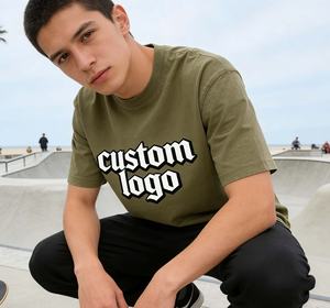 Camisetas Personalizadas de Estilo Urbano, Impresas, Transpirables, de 250g, 100% Algodón Tejido, Cuello Redondo, Manga Corta para Hombre - Product Image 1