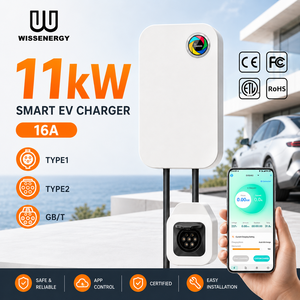 Cargador de Vehículos Eléctricos <span class=keywords><strong>Walbox</strong></span> de 11 kW, Trifásico, Tipo 2, para Uso en Exteriores, con Alta Compatibilidad y Control por Aplicación - Product Image 1