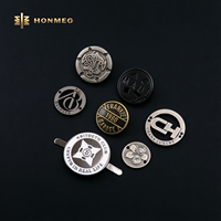 HONMEO Étiquette Métallique en Alliage de Zinc pour Jeans, Personnalisée, en Cuir, Style Antique, Gaufrée, Vente en Gros