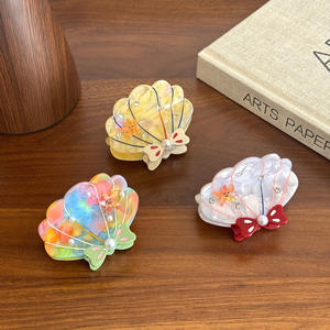 DOWELL贝壳醋酸纤维爪夹头发装饰头饰发夹由耐用醋酸纤维制成 - Product Image 1