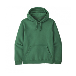Sweat à capuche uni en coton mélangé lourd, coupe classique, pour homme, printemps, écologique, poche kangourou, poignets côtelés, durable - Product Image 1