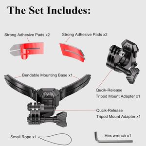 Soporte Universal para Cámara de Mentonera de Motocicleta Kewig para DJI OSMO/<span class=keywords><strong>Insta360</strong></span>, Soporte de Liberación Rápida para Cámara de Acción en el <span class=keywords><strong>Casco</strong></span> - Product Image 6
