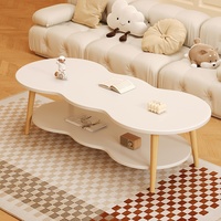 Table basse en bois massif avec espace de rangement, style vintage, design chinois minimaliste classique pour salon, petits appartements