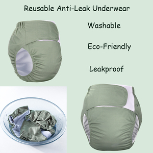 Culotte absorbante réutilisable pour adulte, épaisse, anti-fuite, respirante, <span class=keywords><strong>lavable</strong></span>, pour la protection nocturne - Product Image 5