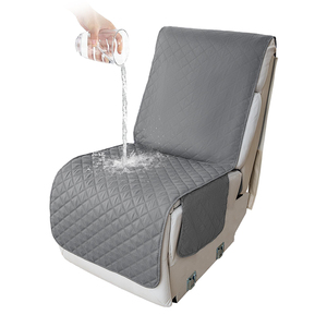 Áo phủ ghế <span class=keywords><strong>sofa</strong></span> thư giãn màu xám trung bình, chống thấm, co giãn, bán chạy, dành cho ghế đơn, phủ kín 360 độ, thân thiện với trẻ em, bền bỉ - Product Image 1