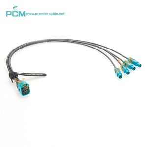 Câble automobile étanche 4-en-1 Mini Fakra femelle à Fakra mâle IP67 Original Tyco Quad Z-Code pour ADAS GPS caméra robotique - Product Image 6