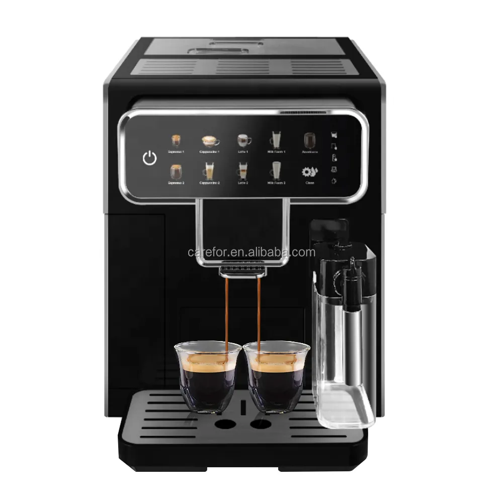 スマート自動コーヒーマシンステンレス鋼全自動インテリジェントエスプレッソコーヒーメーカーマシン