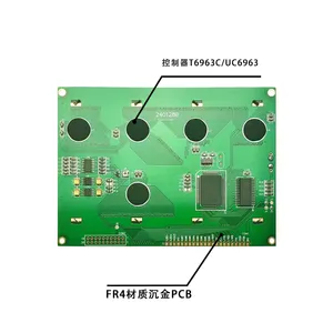 Controlador de pantalla lcd monocromática, módulo gráfico T6963C o RA6963, STN, color azul, negativo, 5,0 V, 240x128B, venta al por mayor